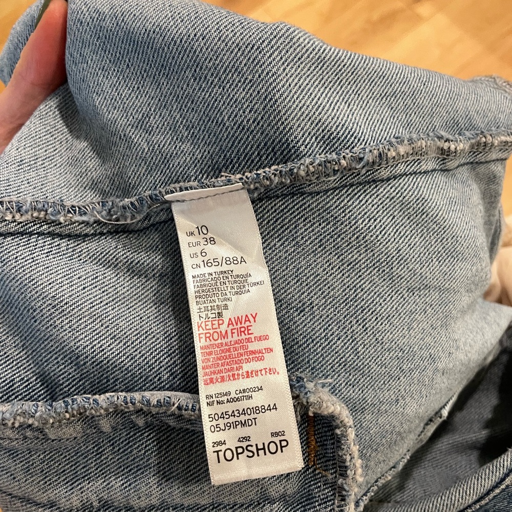 Shearling jean jacket - Picture 4 of 5